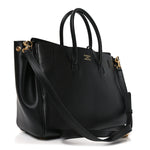 Smooth Calfskin Small Bel Air Carry All Bag Black