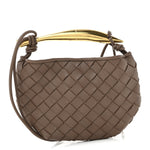 Nappa Intrecciato Mini Sardine Bag Taupe Grey