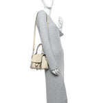 Calfskin Mini Faye Day Shoulder Bag Off White