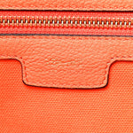 Canvas Calfskin La Medusa Tote Bag Orange