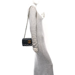 Lambskin Quilted Jumbo CC Small Single Flap Black