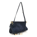 Suede Le Click East West Small Bag Midnight