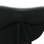 Grained Calfskin Saddle Bag Black