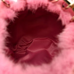 Mink Fur Clutch Pink