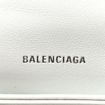 Crushed Calfskin Quilted Small Crush Chain Bag Optic White