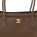 Calfskin Archetype Small Shopping Tote Brown