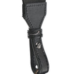 Saffiano Striped Mini Diag Binder Clip Bag Black White