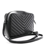 Calfskin Matelasse Monogram Monochrome Lou Camera Bag Black