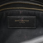 Lambskin Quilted Toy Loulou Puffer Monogram Chain Satchel Black