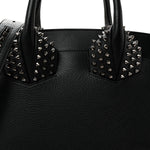 Grained Calfskin Spike Small Eloise Tote Black