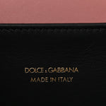 DOLCE GABBANA Smooth Calfskin Small DG Amore Envelope Bag Pink