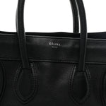 Drummed Calfskin Mini Luggage Black