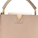 Taurillon Snakeskin Capucines PM Galet