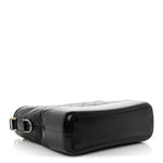 Aged Calfskin Quilted Medium Gabrielle Hobo Black