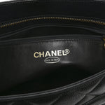 Caviar Quilted Medallion Tote Black