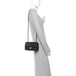 Caviar Quilted Mini Rectangular Flap Black