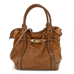 Grainy Calfskin Medium Golderton Tote Brown