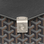 Goyardine Calfskin Chypre Wallet Pouch Navy