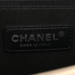 Iridescent Goatskin Quilted New Medium Boy Flap Bronze