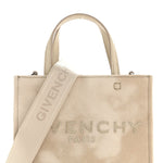 Tie Dye Canvas Mini G Shopping Tote Beige