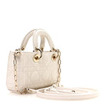 Lambskin Cannage Micro Lady D-Joy Latte