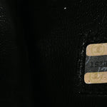 Calfskin Stitched Duffle Travel Bag Black