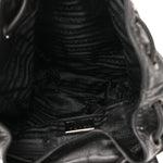 Soft Calfskin Cinch Backpack Black