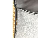 Galassia Small Padlock Shoulder Bag Argento