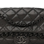Calfskin Quilted Medium Chain Me Flap Grey