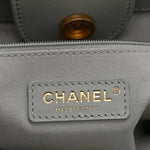 Calfskin Embossed Small Deauville Tote Light Blue