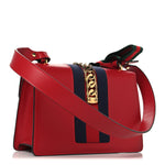 Calfskin Small Sylvie Shoulder Bag Hibiscus Red