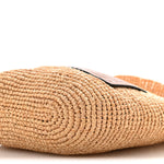 Raffia Mini Slit Tote Bag Natural Tan