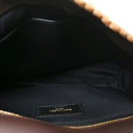Raffia Calfskin Monogram Medium Niki Chain Satchel Natural