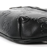Calfskin GG Tennis Embossed Belt Bag Black