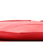 Glossy Calfskin Flat Luggage Shoulder Bag Ultra Red