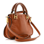 Calfskin Mini Marcie Satchel Tan
