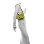 Re-Nylon Saffiano Stitched Mini Re-Edition 1995 Chaine Shoulder Bag Edera