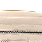 Perforated Calfskin Leggero Intrecciato Belt Bag Mist Plaster