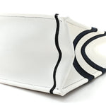 Canvas Embroidered Medium Miss Dior Graffiti Book Tote Navy White
