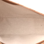 GG Monogram Calfskin Medium Blondie Top Handle Bag Beige Dark Brown