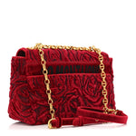Velvet Rose Medium Caro Bag Rouge