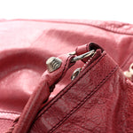 Agneau Giant 12 Silver Hardware Day Hobo Cassis