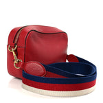 Grained Calfskin Sylvie Web Kingsnake Small Camera Bag Red Multicolor