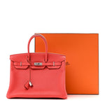 Taurillon Clemence Birkin 35 Rose Jaipur
