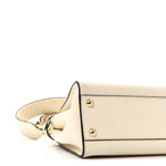 Vitello Seta Suede FF Mini Peekaboo Iconic Satchel  Uovo Sigaro Marrone