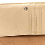 Calfskin Ottomar Klara Tri Fold Phone Wallet On Strap Croissant