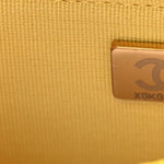 Caviar Quilted Wallet on Chain WOC Yellow