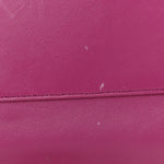Smooth Calfskin Suede Medium Reversible Monogram Kate Satchel Rose Rubis
