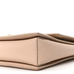 Printed Calfskin Ginny Shoulder Bag Beige
