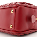 Nappa Matelasse Regular Arcadie Top Handle Bag Rosso
